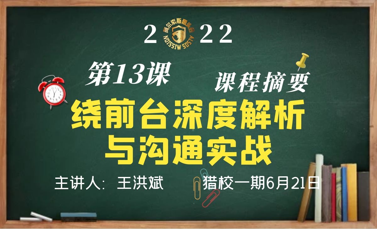 猎校一期6月21日第13课~绕前台深度解析与沟通实战课程摘要